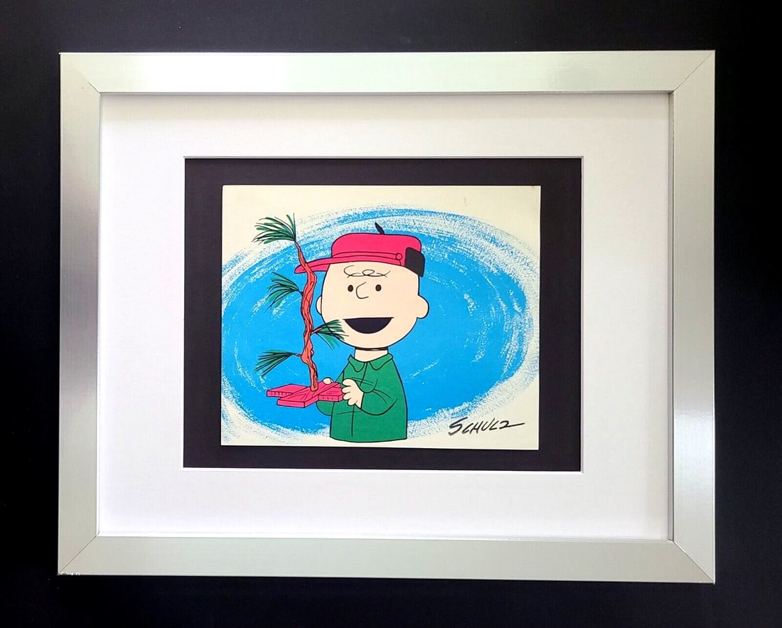 Charles Schulz Snoopy Peanuts Signed 1968 Christmas Cartoon Print Framed: WE HAVE FOR SALE TODAY THIS BEAUTIFUL VINTAGE 1968 OFFSET LITHOGRAPH AFTER CHARLES M. SCHULTZ " CHRISTMAS PEANUTS CARTOON " FACSIMILE SIGNED IN INK THIS ART PRINT IS MATTED AND MOUNTED ON A 14 X 11