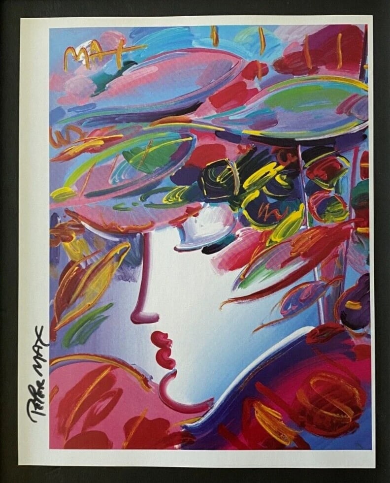 PETER MAX + BEAUTIFUL + SIGNED PRINT + NEW FRAME! - 2