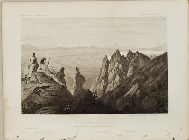1861 View of Franklin Valley in Northeast Nevada -- Franklin Valley (1 of 1)