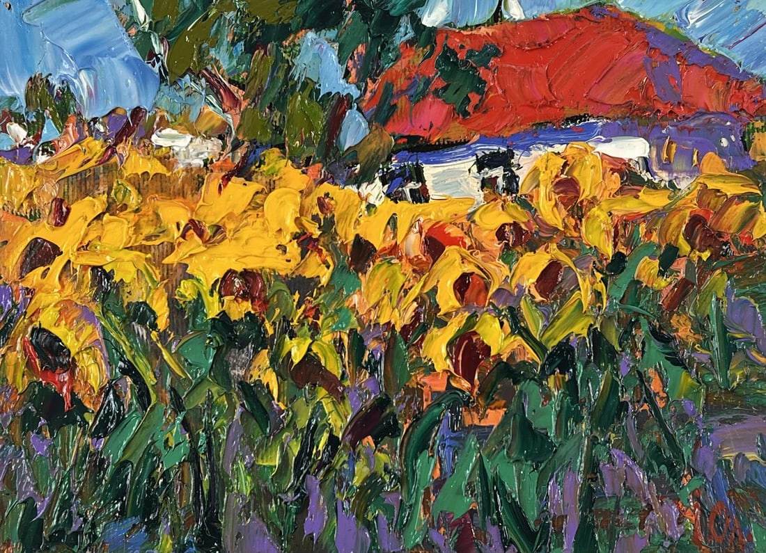 Oil painting Morning in the Village Oleksiy Ivanyuk - 3