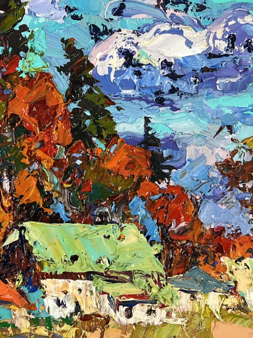 Oil painting Autumn in the Village Oksana Ivanyuk - 7