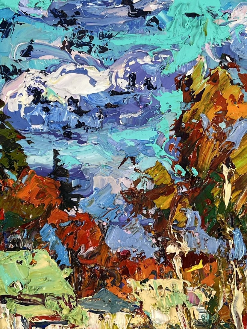 Oil painting Autumn in the Village Oksana Ivanyuk - 9