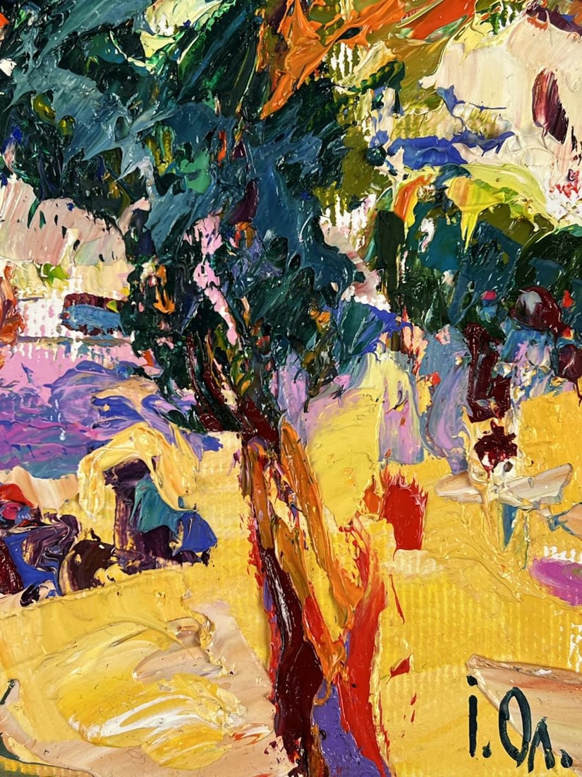 Oil painting Alley Park in the City Oleksiy Ivanyuk - 10