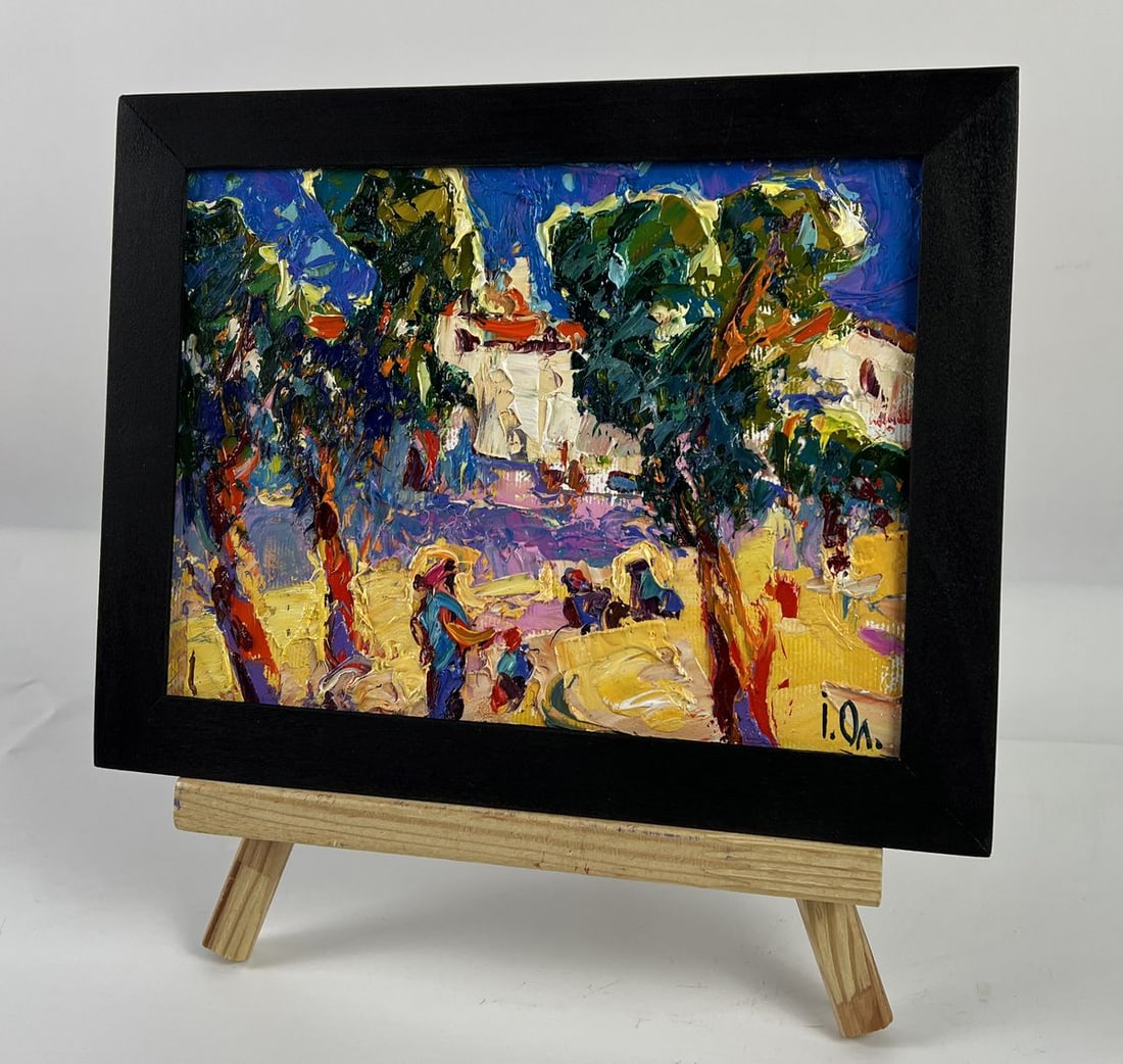 Oil painting Alley Park in the City Oleksiy Ivanyuk - 2