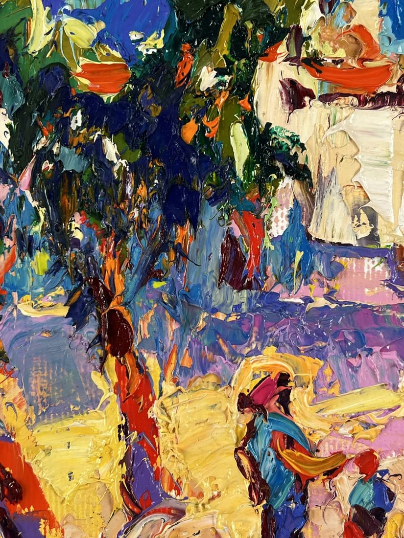 Oil painting Alley Park in the City Oleksiy Ivanyuk - 5