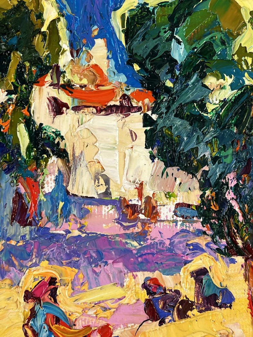 Oil painting Alley Park in the City Oleksiy Ivanyuk - 6