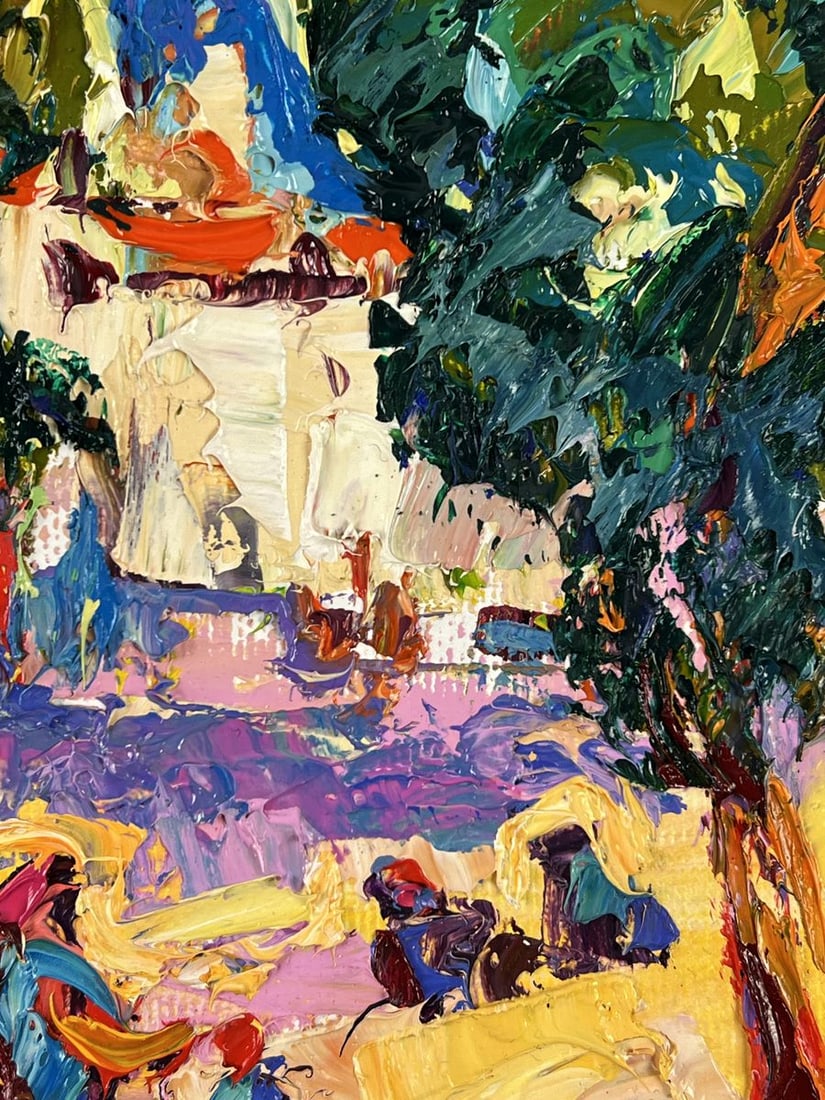 Oil painting Alley Park in the City Oleksiy Ivanyuk - 7