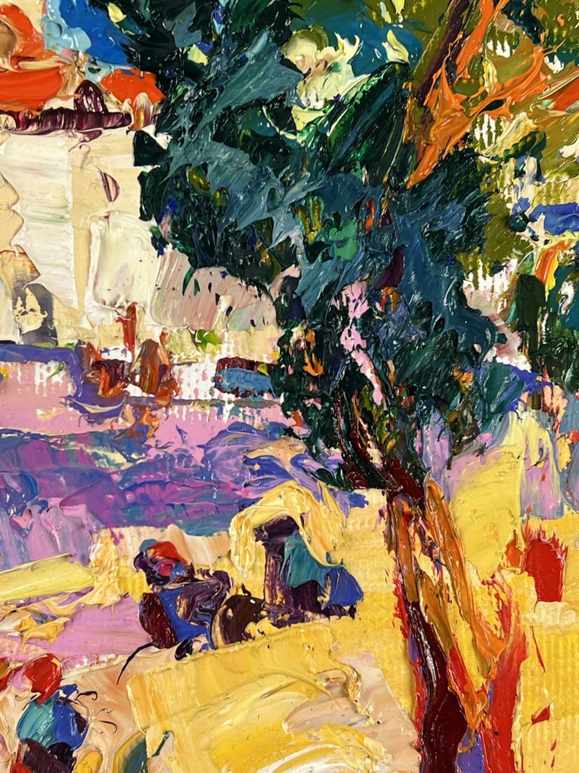 Oil painting Alley Park in the City Oleksiy Ivanyuk - 9