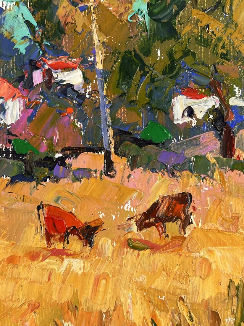 Oil painting Edge of the Village Oleksiy Ivanyuk - 10