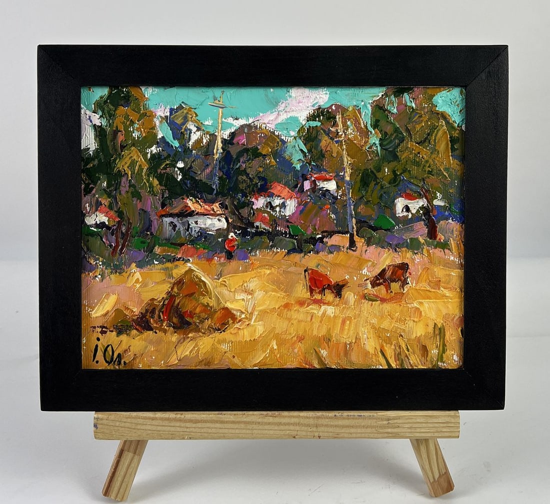 Oil painting Edge of the Village Oleksiy Ivanyuk: Title: Oil painting Edge of the Village Oleksiy Ivanyuk Description: AAA6624 *** ABOUT THIS PAINTING *** * TITLE: "Edge of the Village" * ARTISTS: Oleksiy Ivanyuk * SIZE: 15x20 cm/5.90x7.87 inches' *