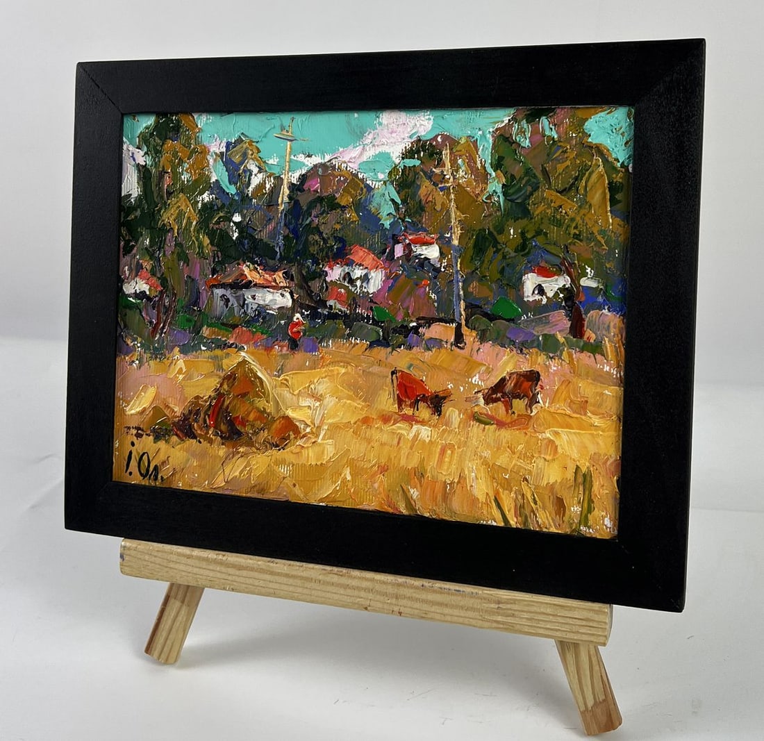 Oil painting Edge of the Village Oleksiy Ivanyuk - 2