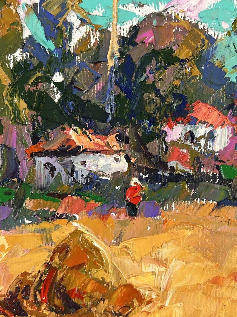 Oil painting Edge of the Village Oleksiy Ivanyuk - 4