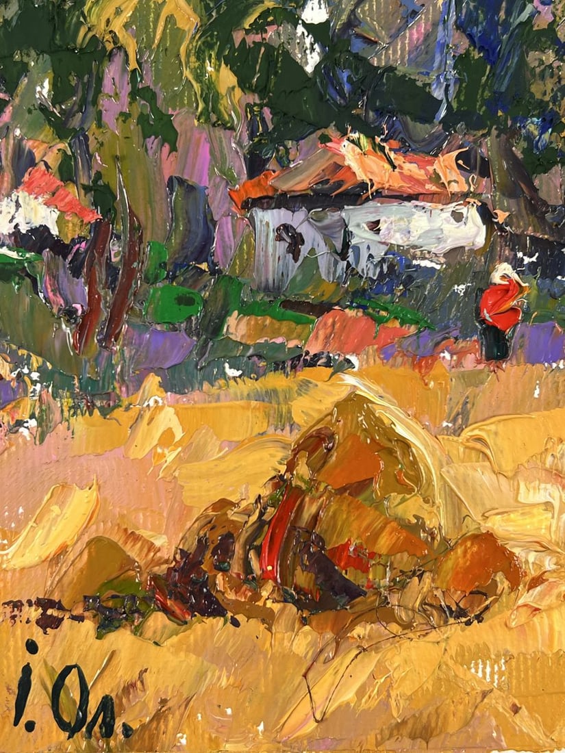Oil painting Edge of the Village Oleksiy Ivanyuk - 5