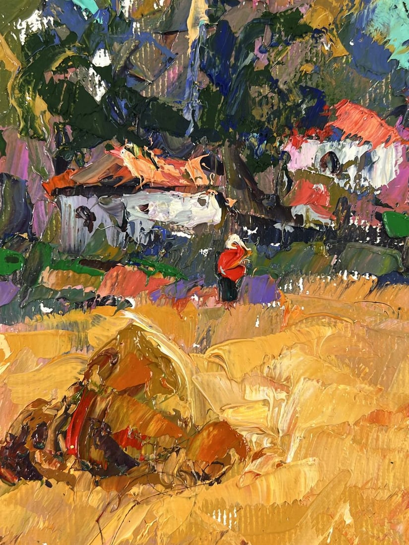 Oil painting Edge of the Village Oleksiy Ivanyuk - 6