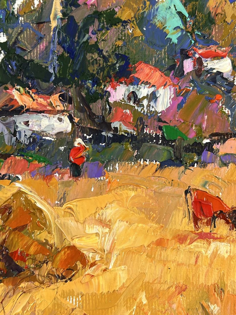 Oil painting Edge of the Village Oleksiy Ivanyuk - 7