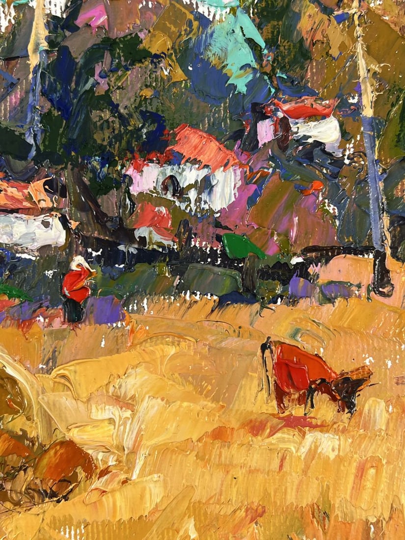 Oil painting Edge of the Village Oleksiy Ivanyuk - 8