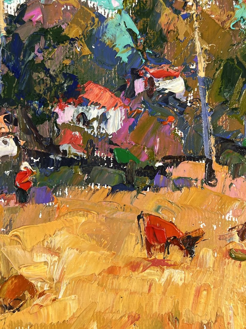 Oil painting Edge of the Village Oleksiy Ivanyuk - 9