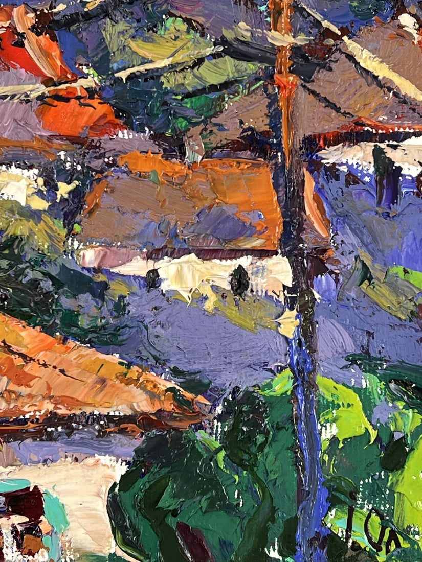 Oil painting Evening Over the Rooftops Oleksiy Ivanyuk - 10