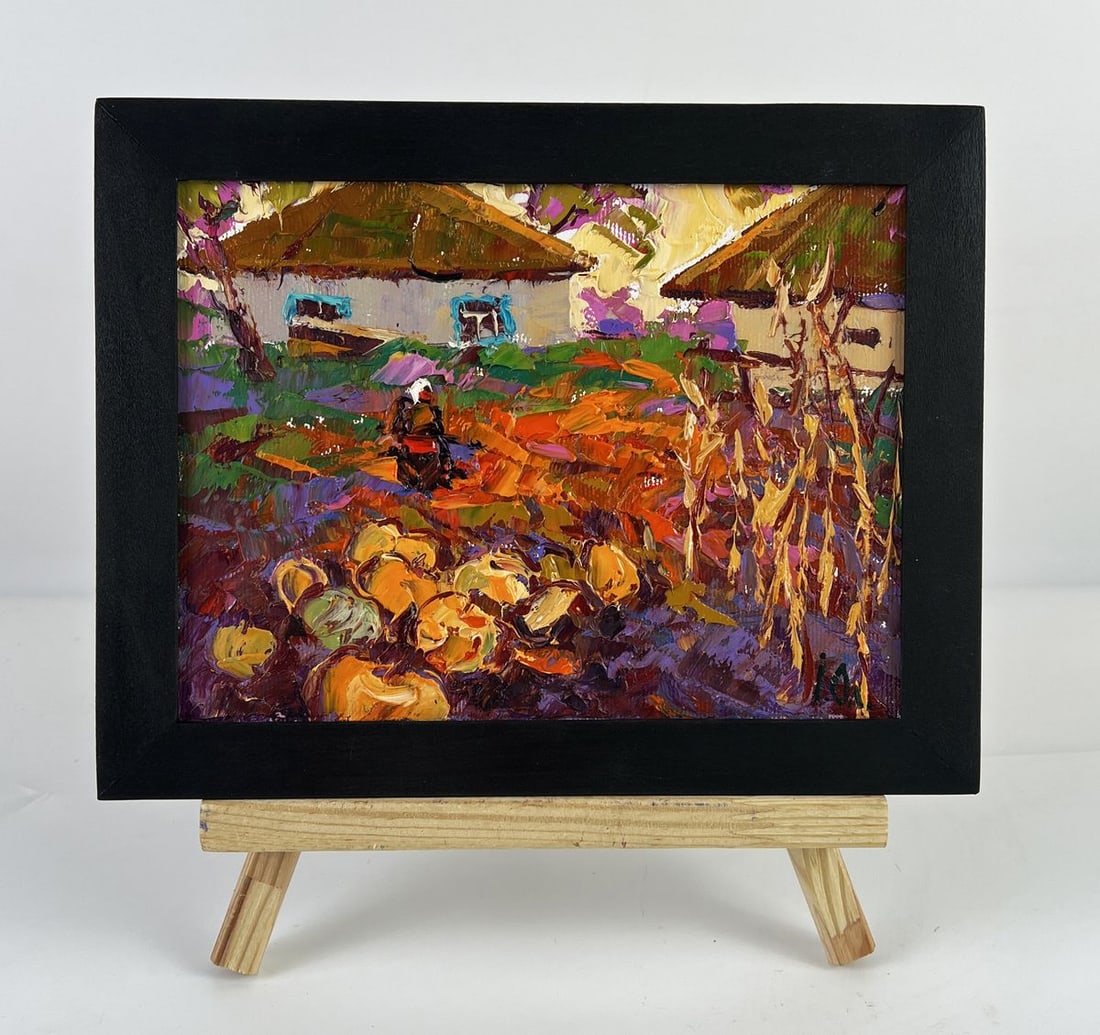 Oil painting Autumn Vegetable Gardens Oleksiy Ivanyuk (1 of 11)