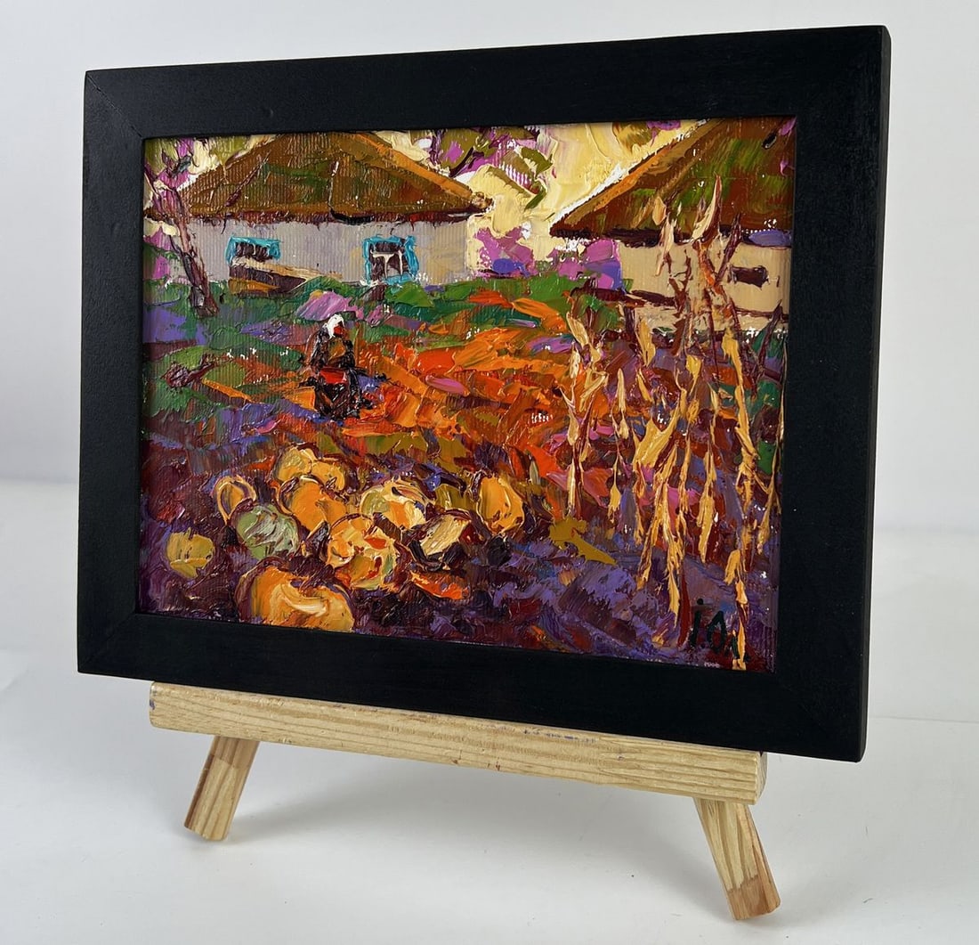 Oil painting Autumn Vegetable Gardens Oleksiy Ivanyuk - 2
