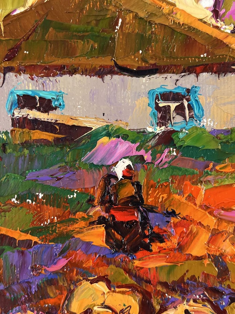 Oil painting Autumn Vegetable Gardens Oleksiy Ivanyuk - 4