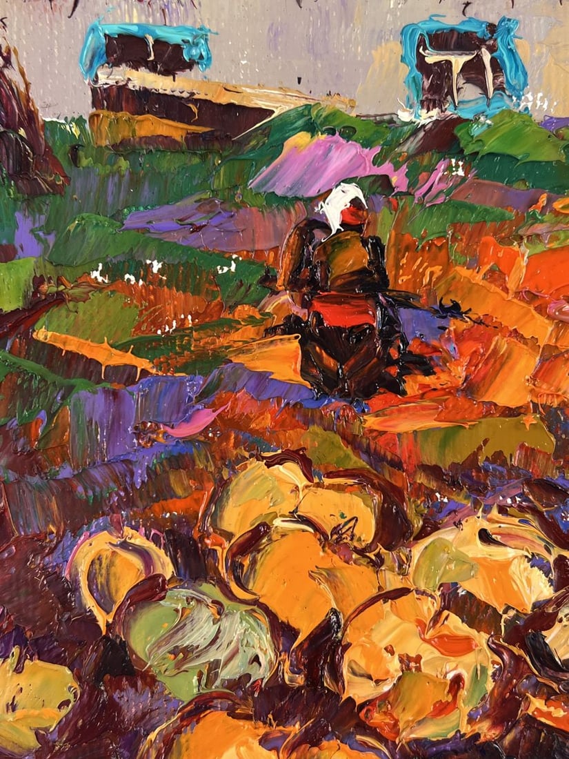 Oil painting Autumn Vegetable Gardens Oleksiy Ivanyuk - 5