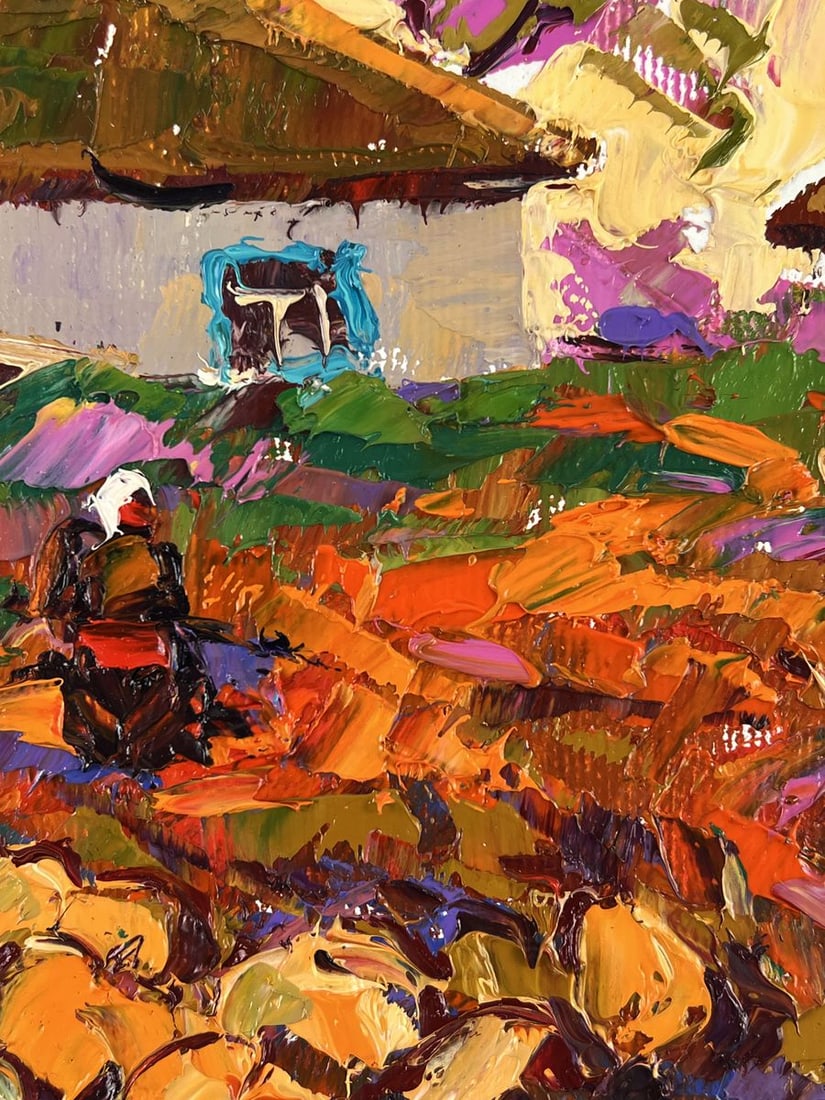 Oil painting Autumn Vegetable Gardens Oleksiy Ivanyuk - 6