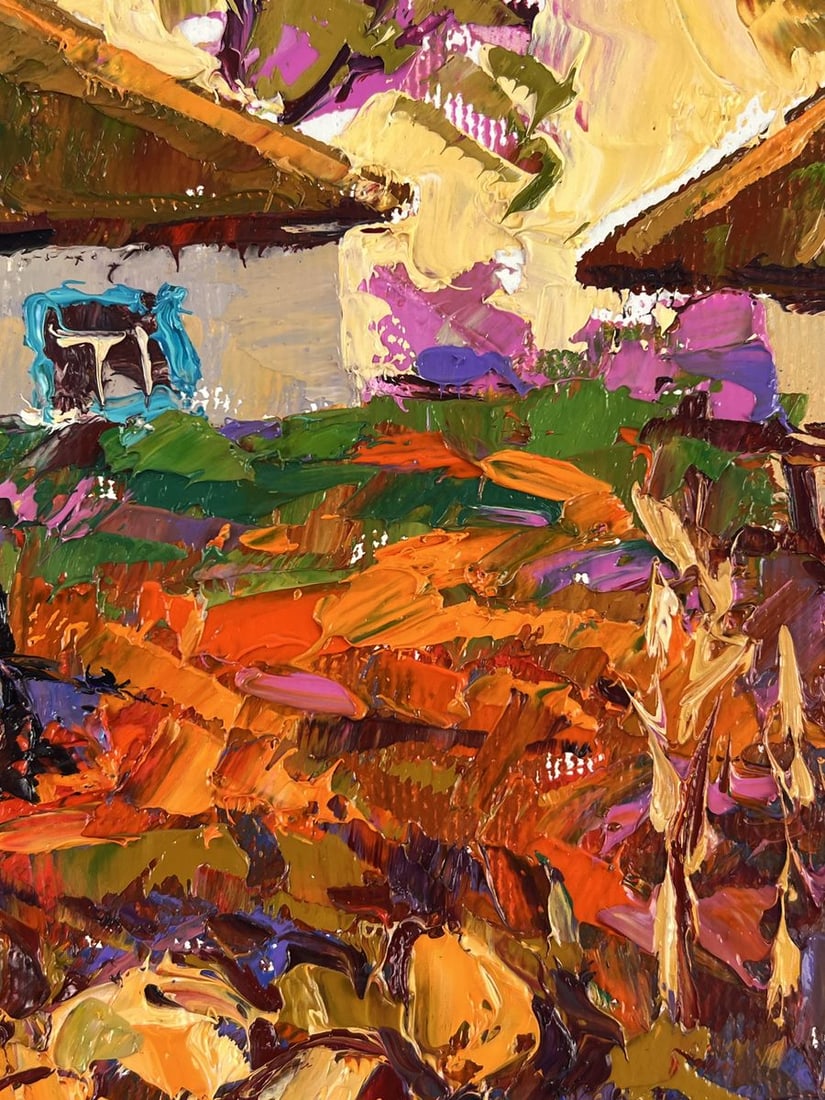Oil painting Autumn Vegetable Gardens Oleksiy Ivanyuk - 8