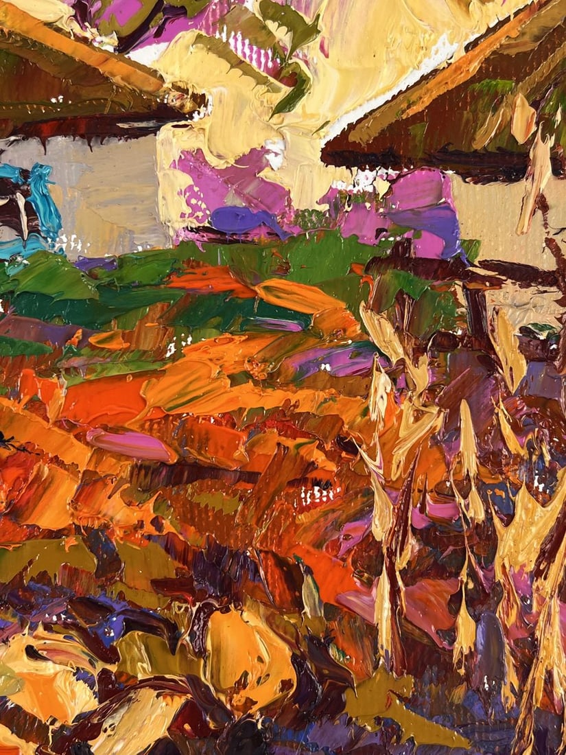 Oil painting Autumn Vegetable Gardens Oleksiy Ivanyuk - 9