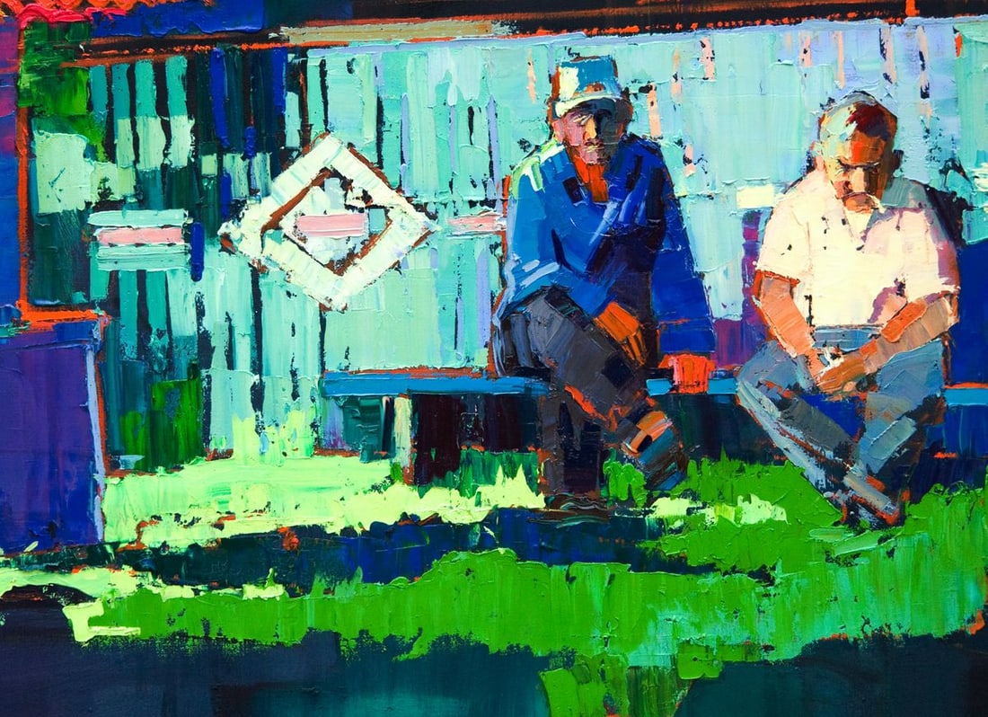 Oil painting The Gate and the Dog Natalia Korf-Ivaniuk - 4