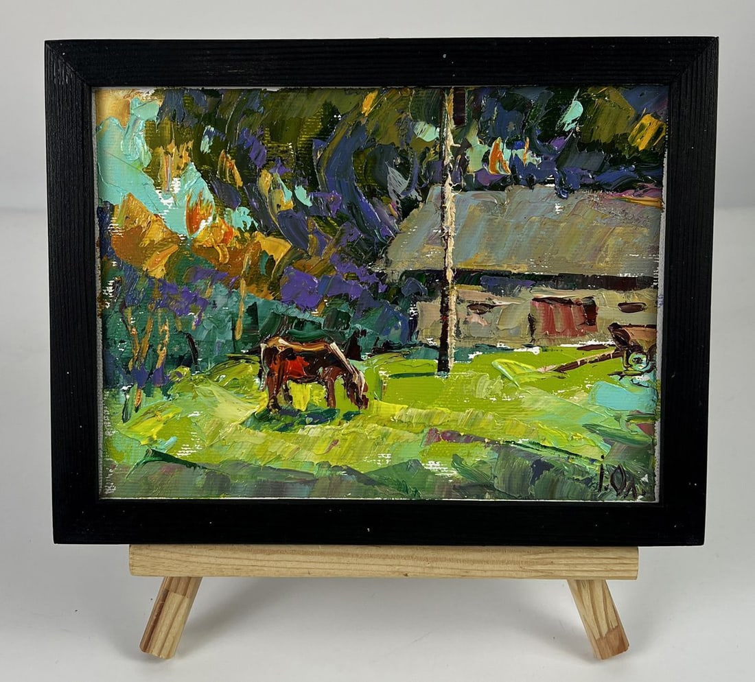 Oil painting Summer Day in the Village Oleksiy Ivanyuk (1 of 11)