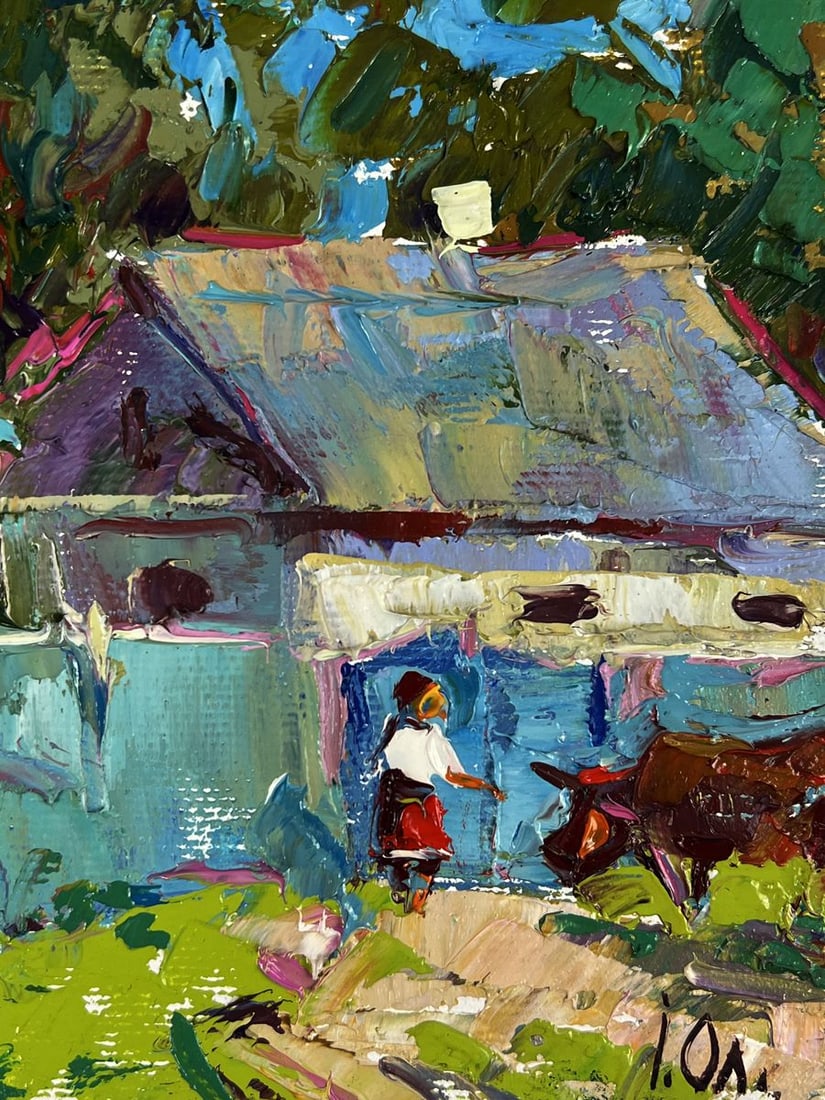 Oil painting Returning home from the field Oleksiy Ivanyuk - 10