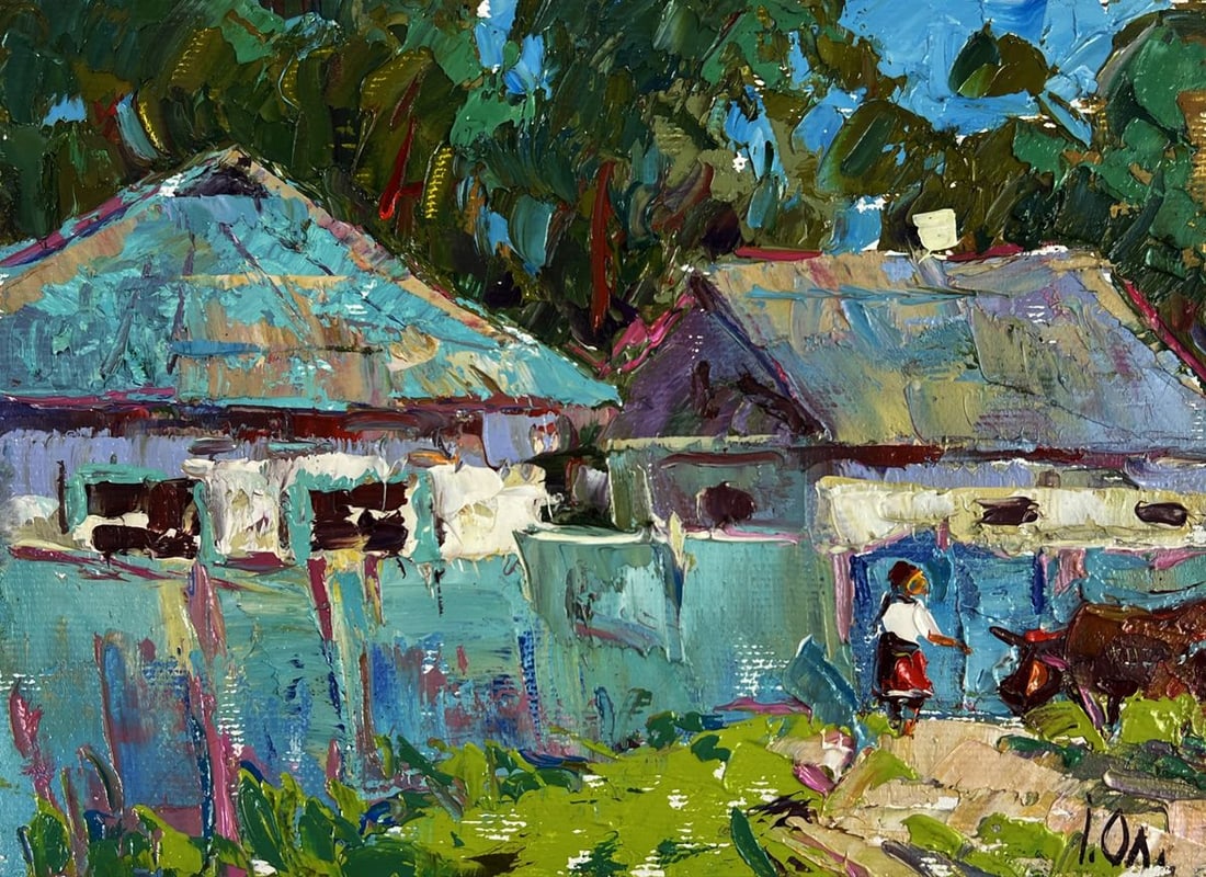 Oil painting Returning home from the field Oleksiy Ivanyuk - 3