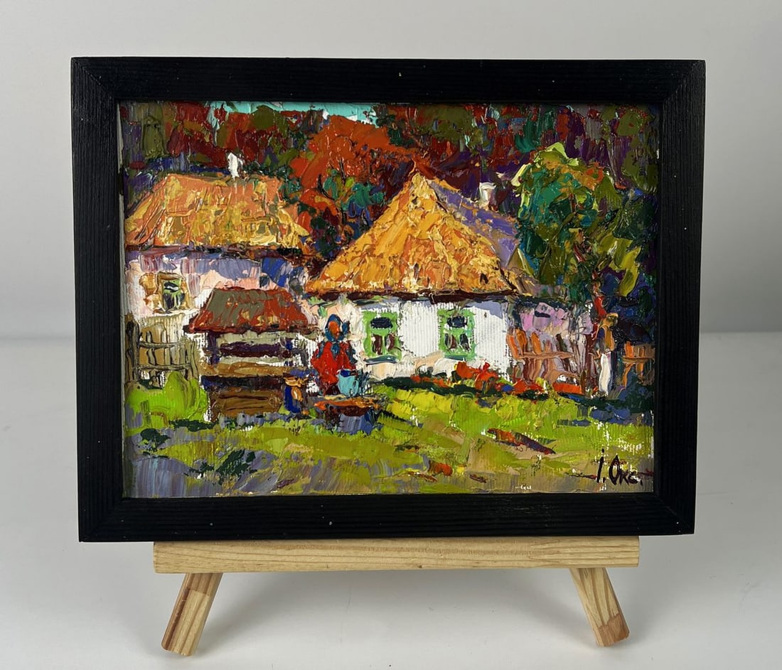 Oil painting Well Near the House Oksana Ivanyuk: Title: Oil painting Well Near the House Oksana Ivanyuk Description: AAA6291 *** ABOUT THIS PAINTING *** * TITLE: "Well Near the House" * ARTISTS: Oksana Ivanyuk * SIZE: 15x20 cm/5.90x7.87 inches' * ME