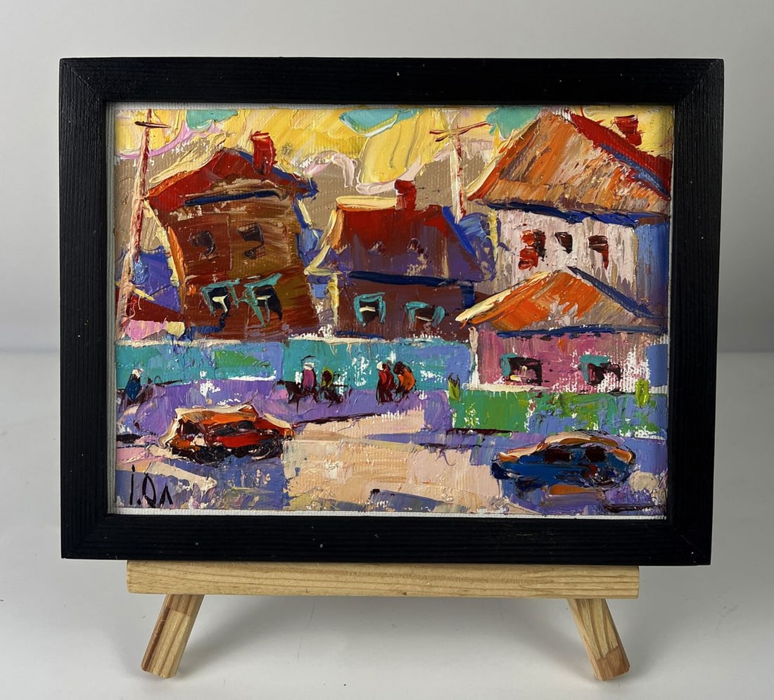 Oil painting A busy city street Oleksiy Ivanyuk (1 of 11)