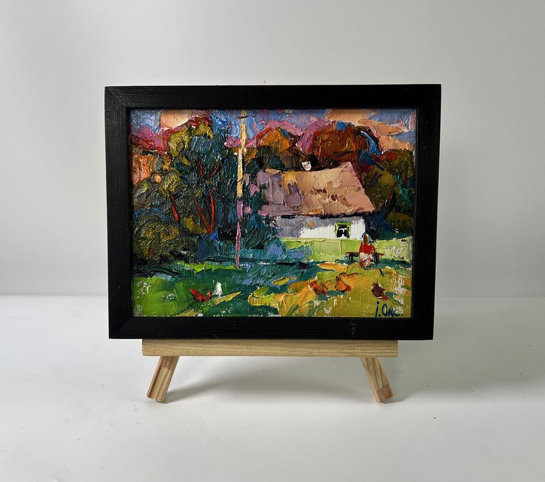 Oil painting Summer coolness Oksana Ivanyuk: Title: Oil painting Summer coolness Oksana Ivanyuk Description: AAA5913 *** ABOUT THIS PAINTING *** * TITLE: "Summer coolness" * ARTISTS: Oksana Ivanyuk * SIZE: 15x20 cm/5.90x7.87 inches' * MEDIUM:
