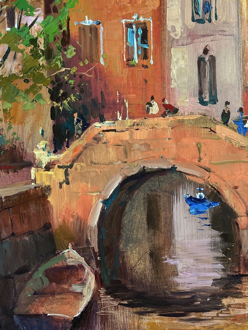 Oil painting City with a river Yuriy Suprunchuk - 10