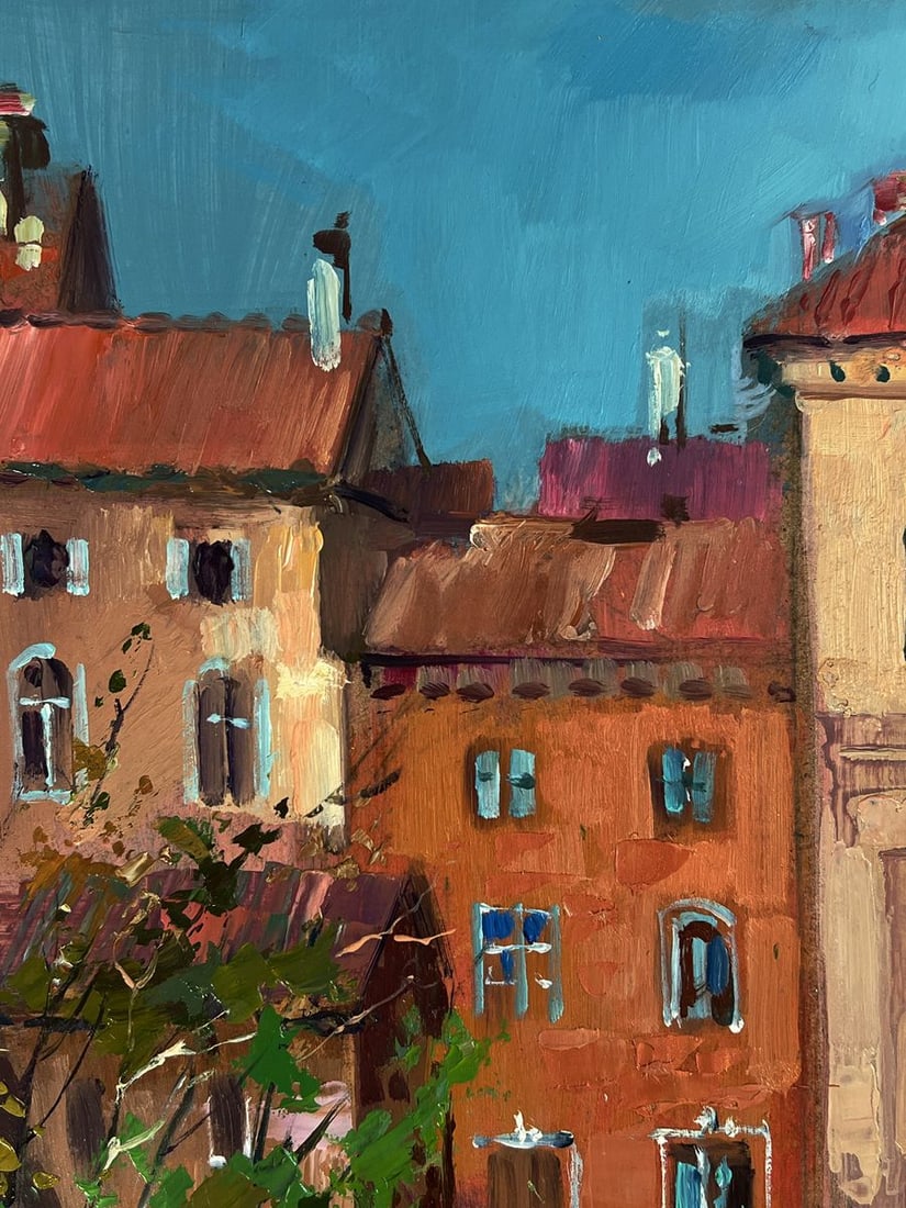 Oil painting City with a river Yuriy Suprunchuk - 4