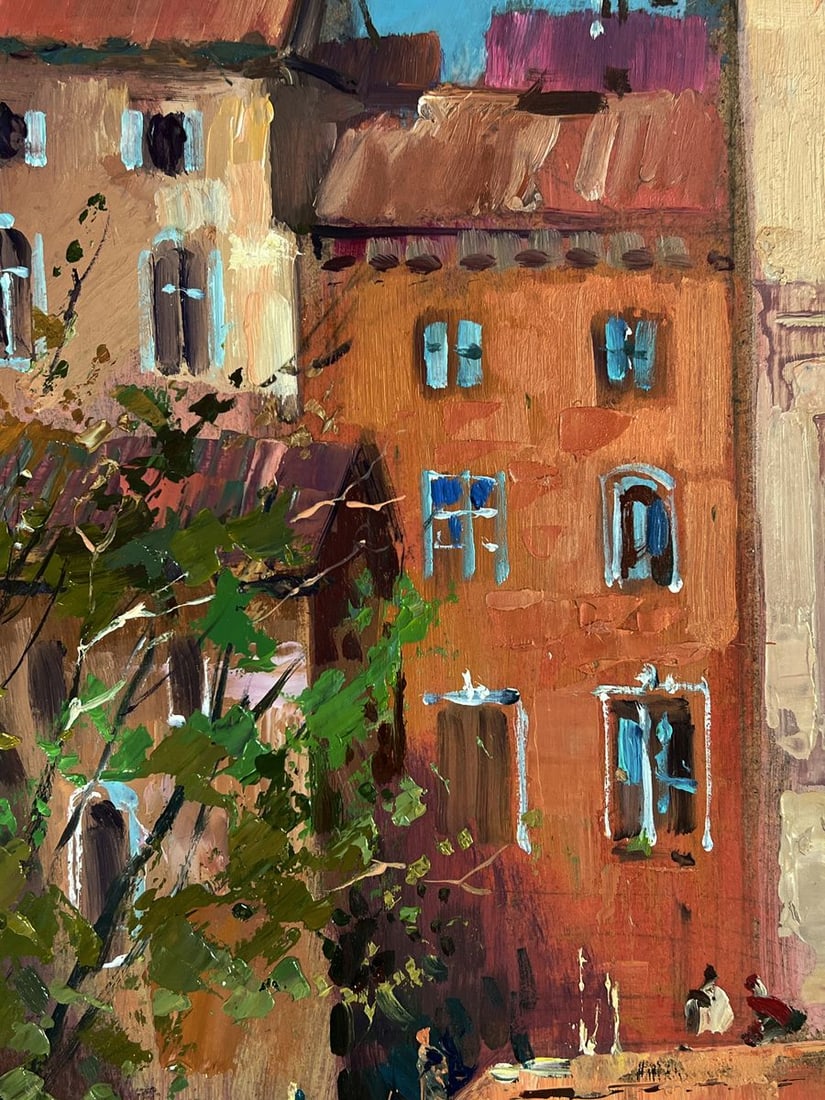 Oil painting City with a river Yuriy Suprunchuk - 6