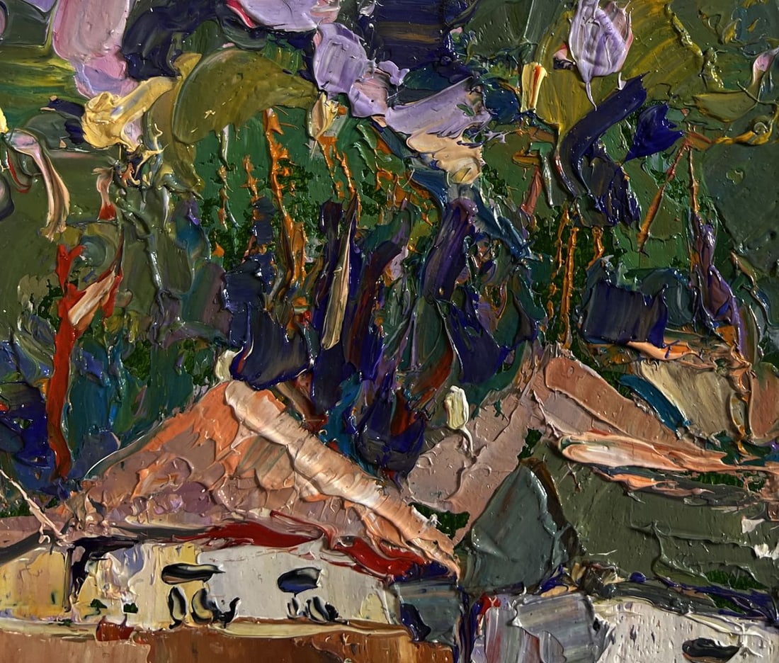 Oil painting On the edge of the village Alex Kalenyuk - 4