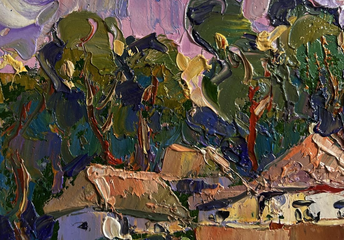 Oil painting On the edge of the village Alex Kalenyuk - 6