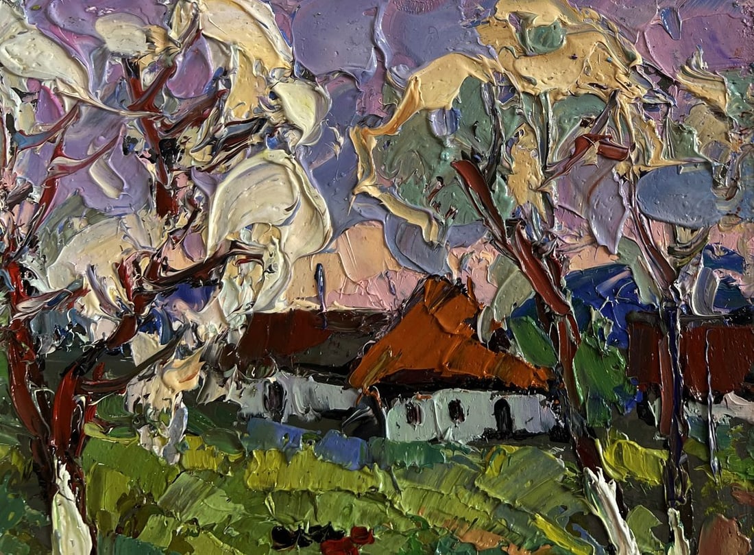 Oil painting Spring scent of nature Oksana Kalenyuk - 4
