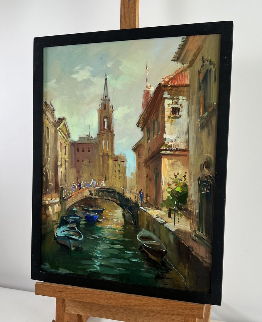 Oil painting The busy streets of Venice Yuriy Suprunchuk - 2
