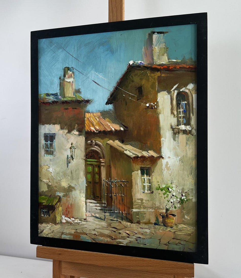 Oil painting Old house in the city Yuriy Suprunchuk - 2