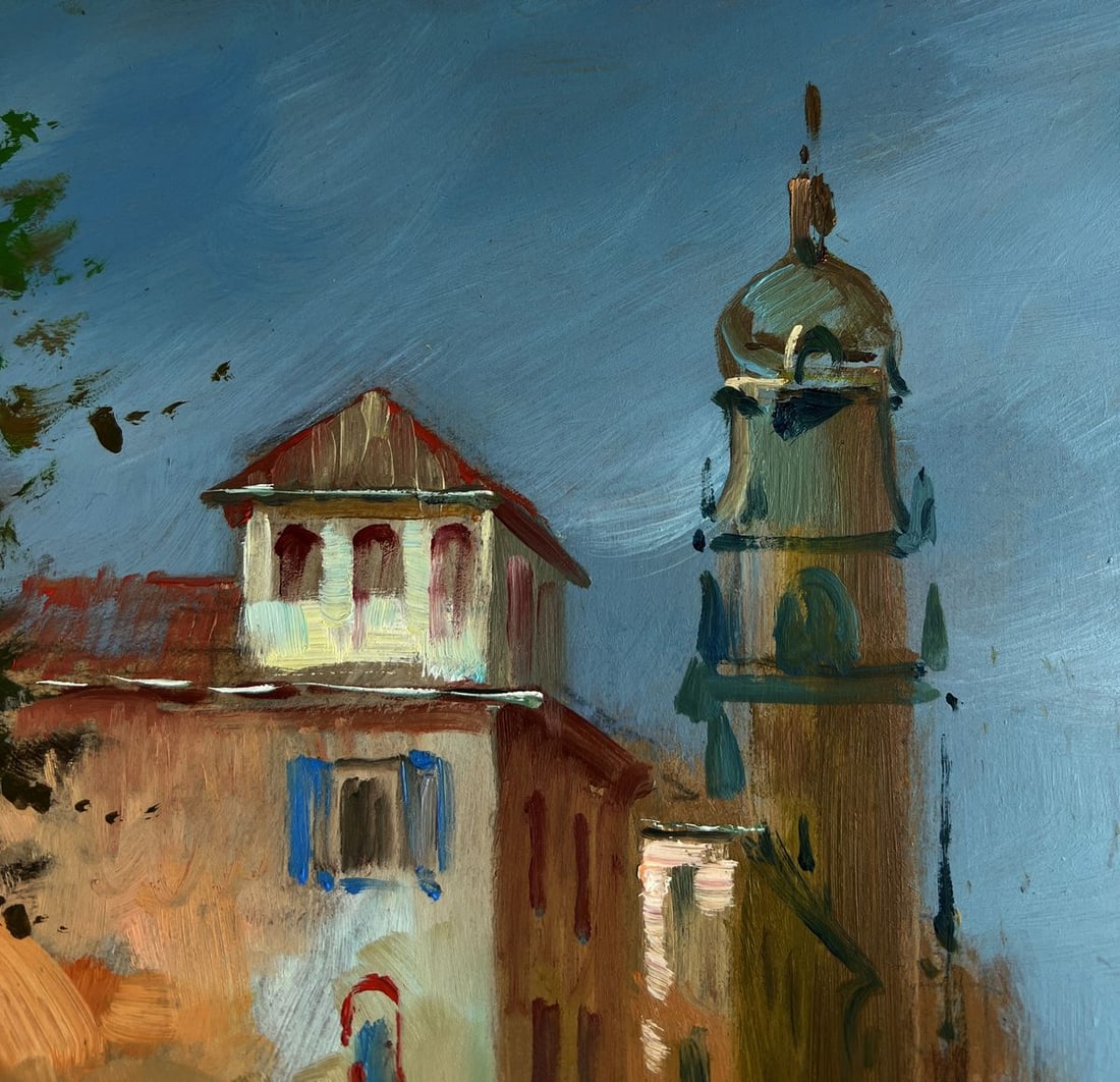 Oil painting Water channels of the city walls Yuriy Suprunchuk - 5