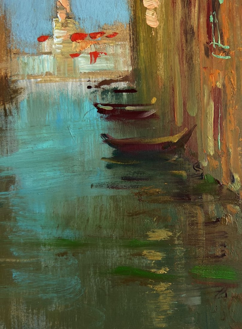 Oil painting Water channels of the city walls Yuriy Suprunchuk - 9