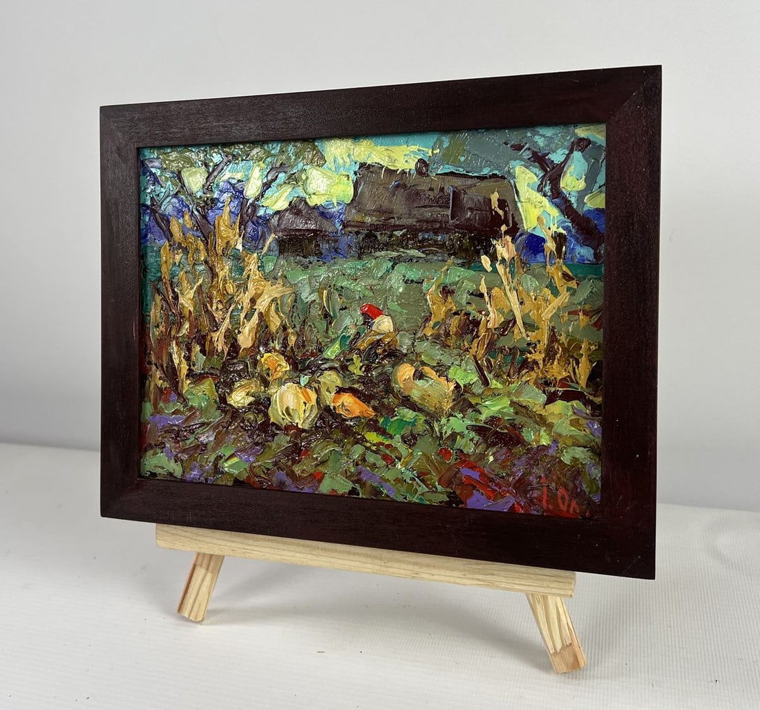 Oil painting The land that gives generosity Alex Kalenyuk - 2