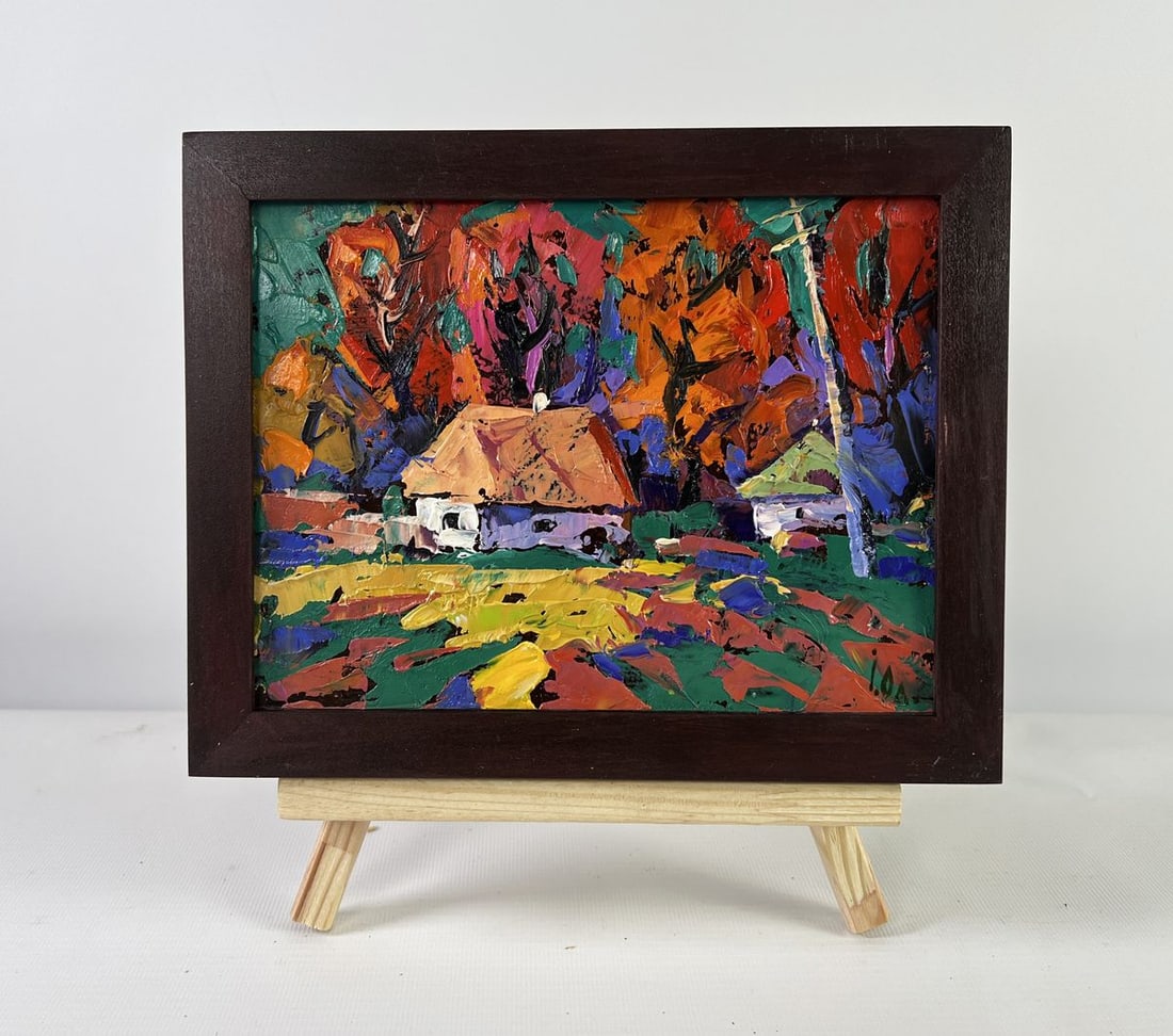 Oil painting Autumn is knocking on the windows Alex Kalenyuk (1 of 8)