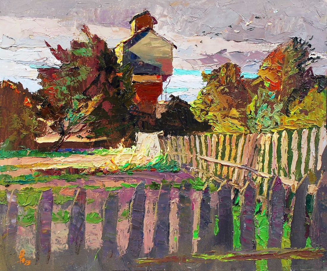 Oil painting Evening sketch Egor Ktpatunov (1 of 5)