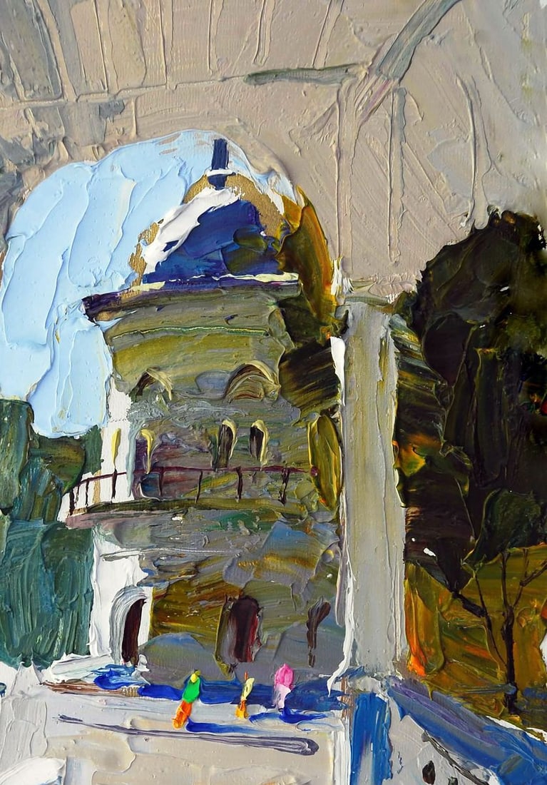 Oil painting Sunny summer day Egor Ktpatunov - 3